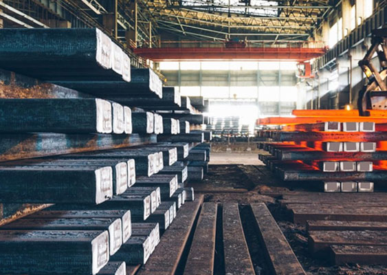 Overhead Crane handling Billet Bundles