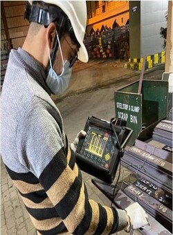 Ultrasonic Flaw Detector Testing 31CrV3 Alloy